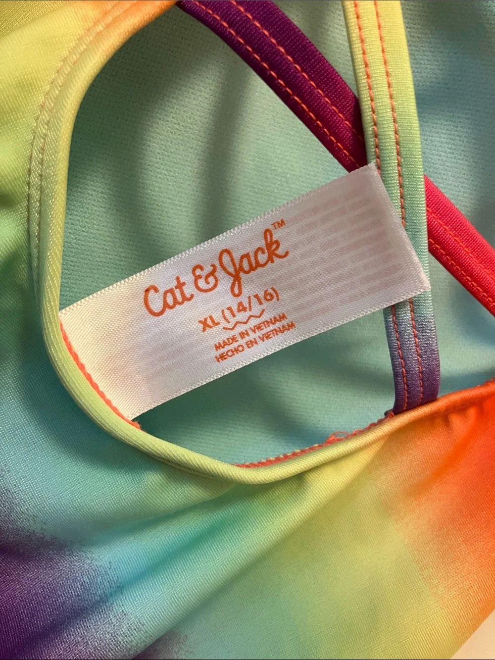 Cat & Jack Rainbow Gradient One-Piece Swimsuit